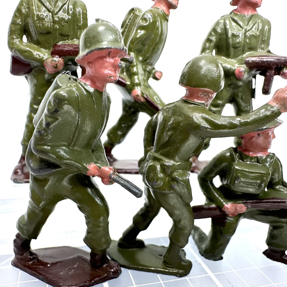 Figuras de juguete Heyde Hollowcast de la Segunda Guerra Mundial soldados infantería militar Segunda Guerra Mundial Foto 2 de 4