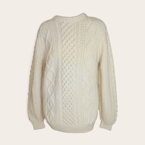 Vintage Irish Fisherman Sweater Cream, $40