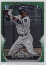 2023 Bowman Chrome Prospects Green Refractor 74/99 Bladimir Restituyo 0w3