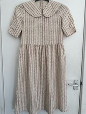 Vintage Julia De Pallach Hand Sewn Cottagecore Prairie Midi Dress Size P2P 17.5"