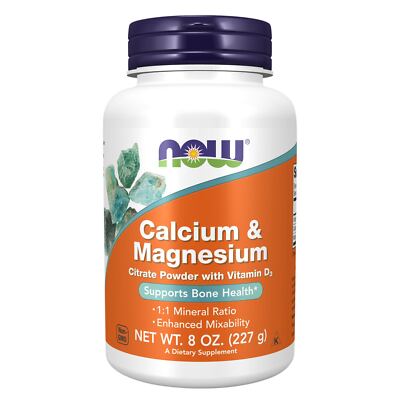 NOW FOODS Calcium & Magnesium Powder 8 oz