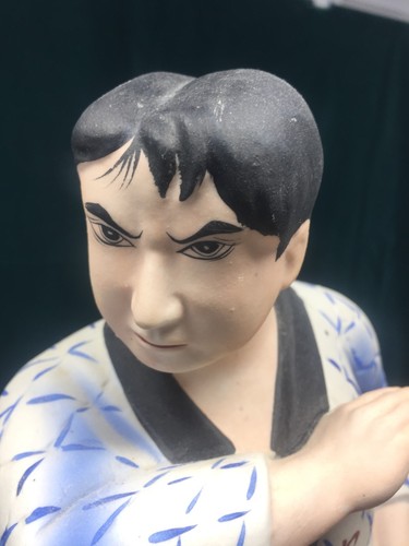 Decanter Sake Giapponese Vintage 1970 Karate Decorato a Mano Mitsukoshi Cina - Foto 5 di 15