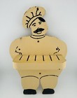 Vintage Hanging Wooden Chef Knife Block  Country Home Decor 12"x7.5"x2.5"