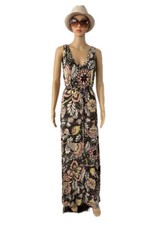LOFT Double V Floral Print Maxi Dress. Size S