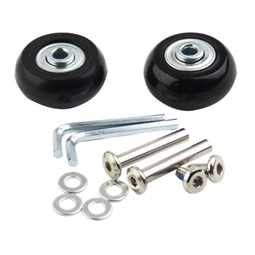 Luggage suitcase replacement wheels axles OD 40-70mm repair rollers with screw - Picture 1 of 21