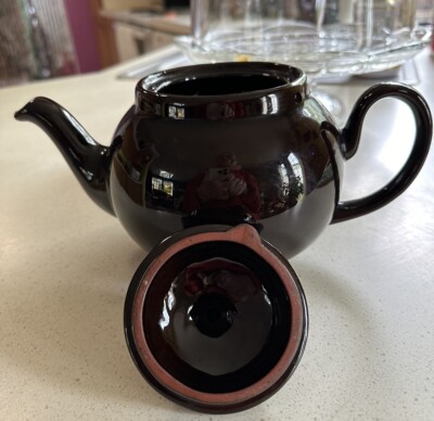 Vintage Brown Porcelain Teapot Made In England | eBay