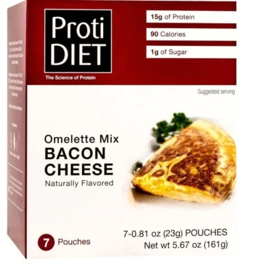PROTIDIET Proti Diet Bacon Cheese Omelet - IP Compatible - For Weight Loss