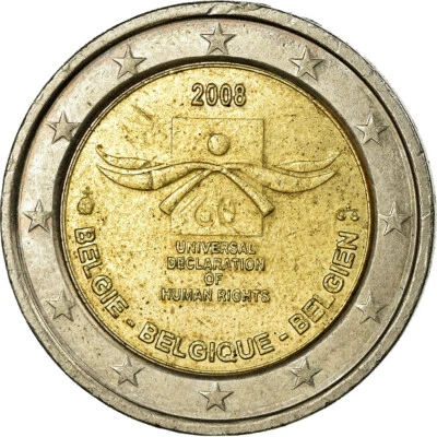 [#756432] Belgique, 2 Euro, 2008, TTB, Bi-Metallic, KM:248 - Photo 1/2