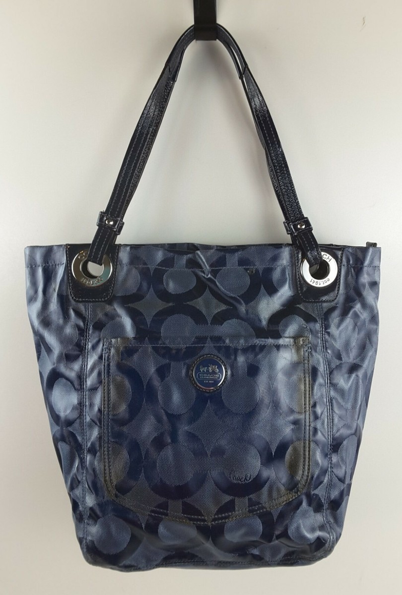 Coach Signature Alex Optic C Coated Canvas Tote Bag 14264