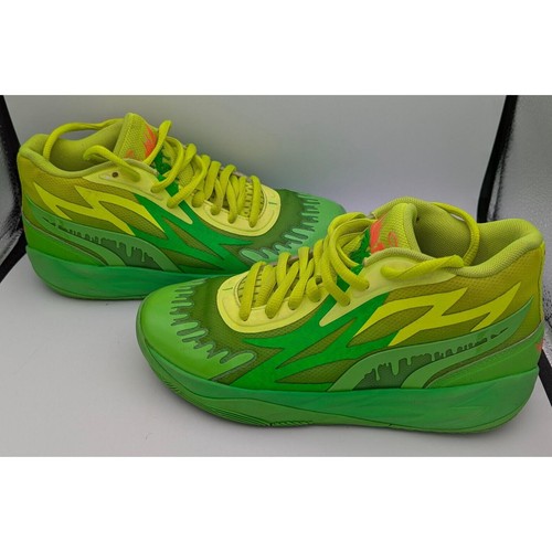 Puma x Nickelodeon Sneakers Uomo 5.5 Slime MB.02 377584-01 Verde/Giallo - Foto 6 di 10