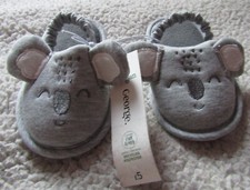 Grey Koala Slingback Mule Slippers Kids UK 6 EU 23 Vegan Brand New With Label