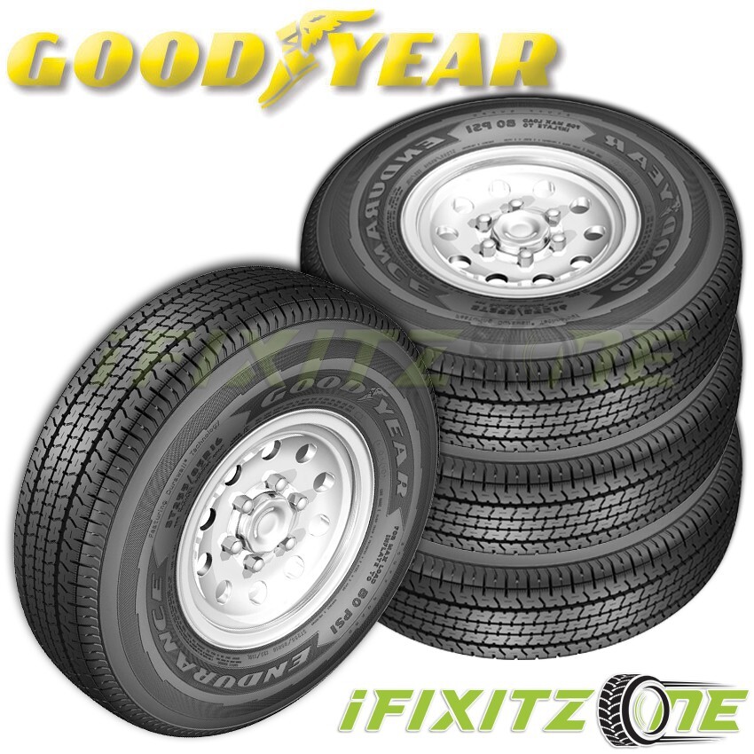 4 Goodyear Endurance ST 235/80R16 123N Long Hauler Camper RV Travel