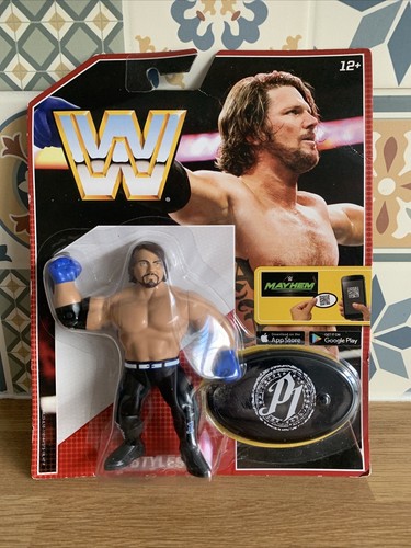 AJ Styles WWE Wrestling Action Figure Mattel Retro...