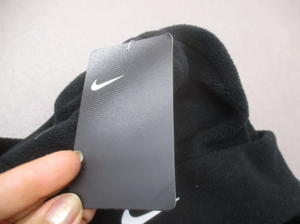 NWT Nike One Size Toddler Boys Black Tie Fleece Warm Soft Winter Trapper Hat 6E - Image 3 of 4