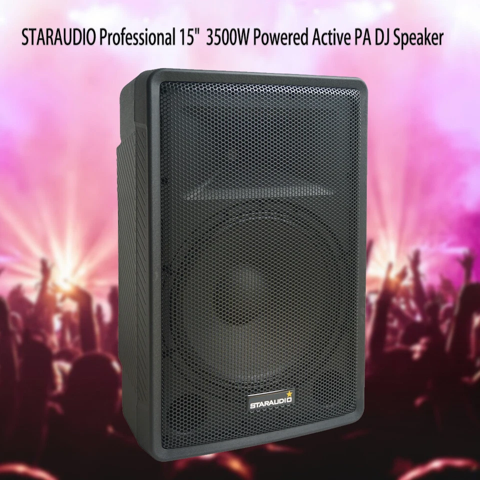 15" PA Powered Active Speaker System Blutooth Loudspeaker KTV TWS Audio Speaker - Image 3 of 4
