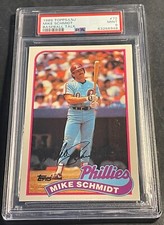 RARE 1989 MIKE SCHMIDT TOPPS/LJN BASEBALL TALK OVERSIZED  #72 PSA 9 POP 6