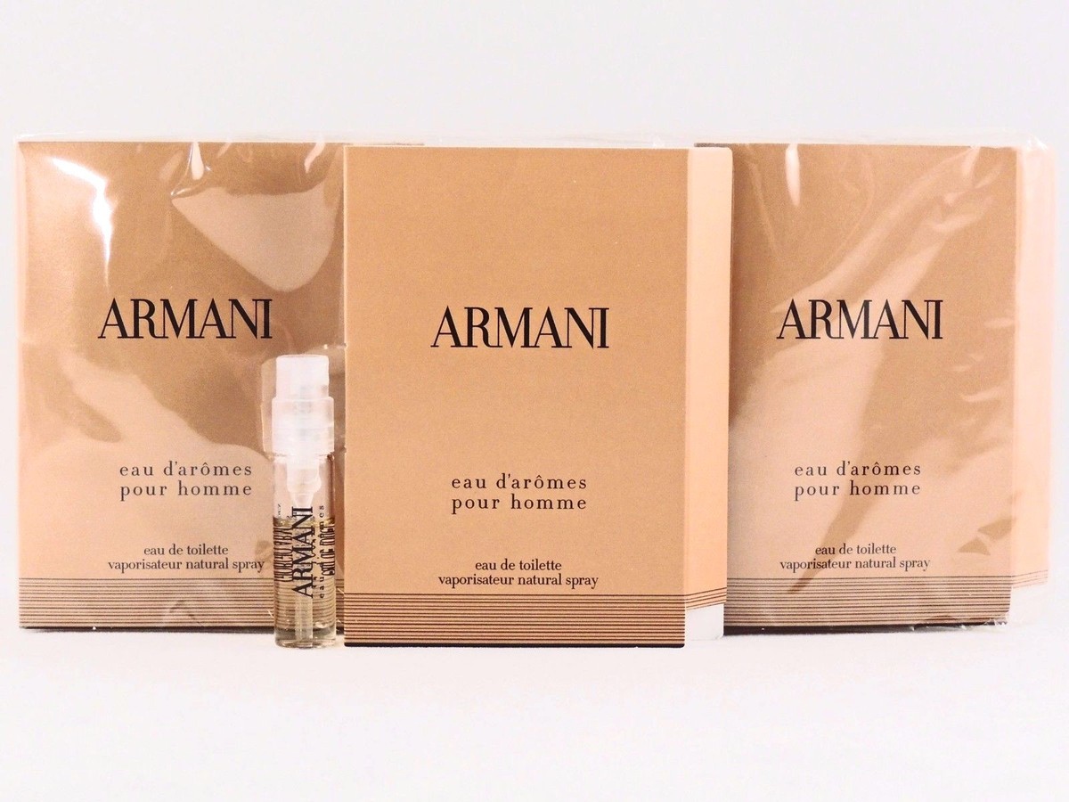 GIORGIO ARMANI EAU D'AROMES POUR HOMME 1.5ml .05oz x 12 COLOGNE