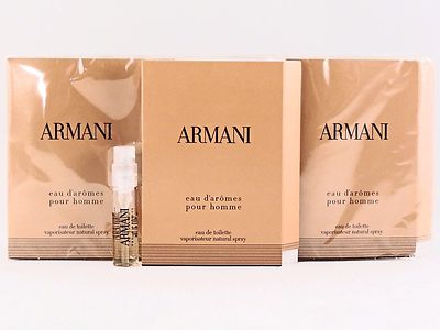 GIORGIO ARMANI EAU D'AROMES POUR HOMME 1.5ml .05oz x 12 COLOGNE