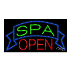 New "Spa Open" Banner 32x17 Solid & Animated Led Sign W/Custom Options 20700