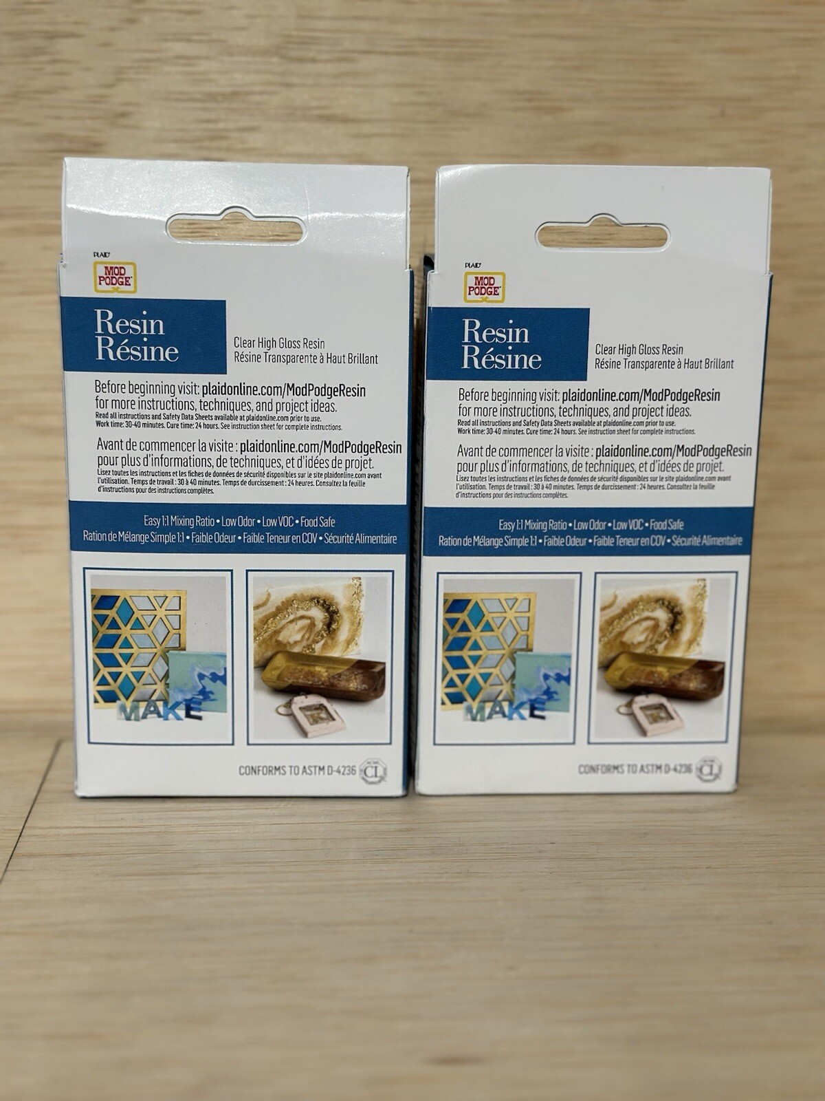 Lot Of 2-Mod Podge Clear High Gloss Art Resin and Hardener
