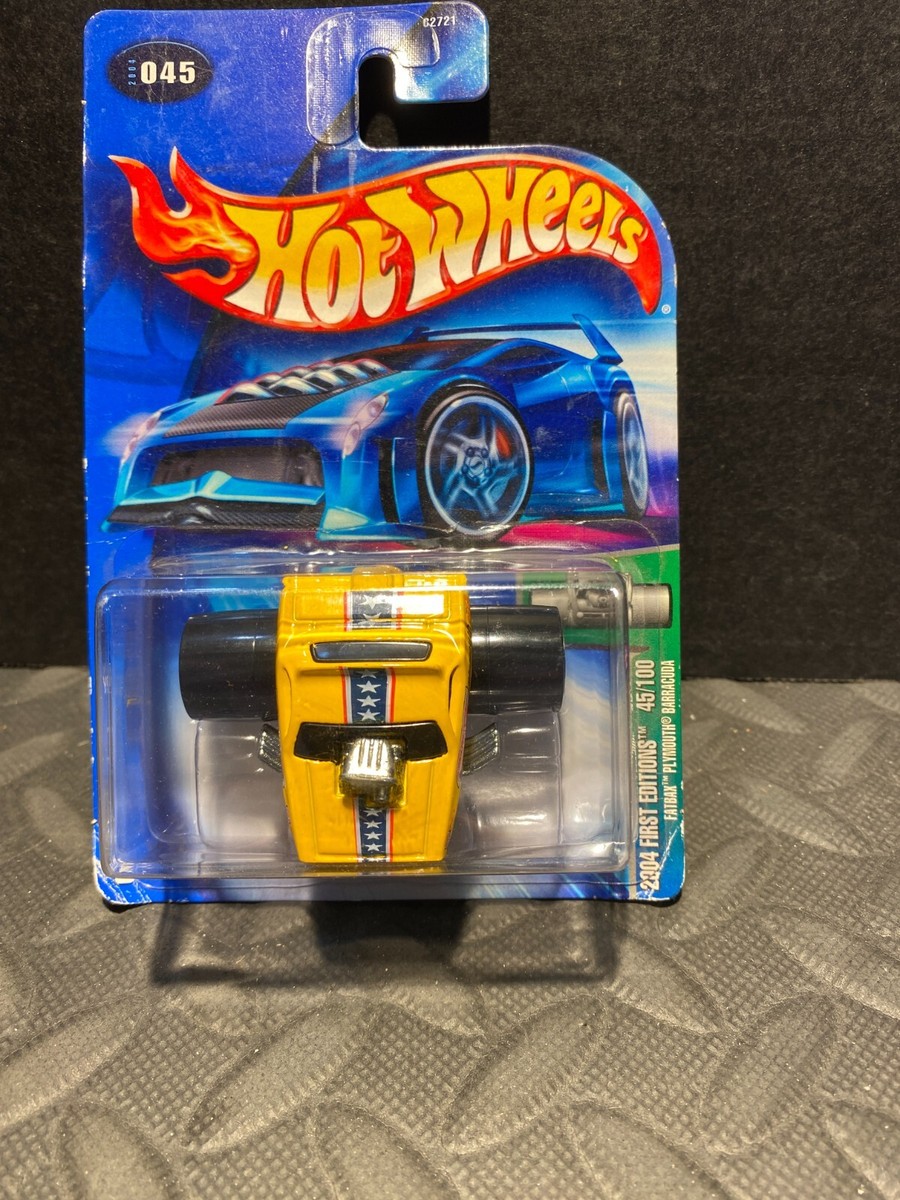 希少HotWheels(ホットウィール)2004FIRST BARRACUDA 1/64 HOT WHEELS #045 FATBACK PLYMOUTH BARRACUDA YELLOW | eBay