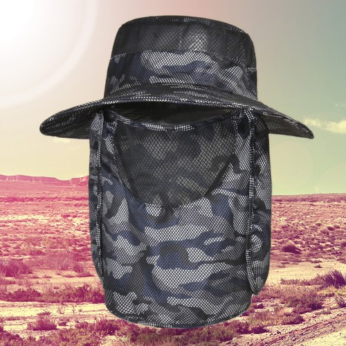 Polyester Fisherman Hat Breathable Unisex Wide Brim Sun Cap for Garden Lawn Work - Picture 14 of 18