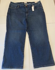 Lane Bryant Womens Pants Size 26 Relaxed Straight Mid Rise Flex Magic Waistband