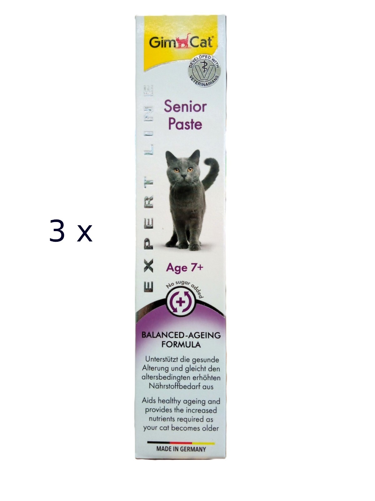 GimCat Senior Paste 7+ Katzen-Snack - 3 Tuben à 50 g = 150 g (€ 146,33/kg) - Bild 2