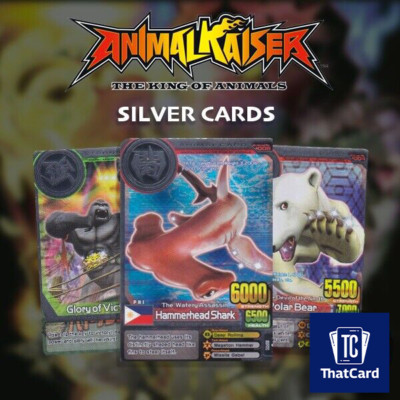 Namco Bandai Tier Kaiser SILBER Karten ALLE EVOLUTIONS inkl. Ultra Rare TOP Ver.
