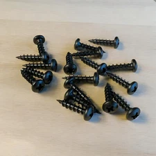 Black Pan Head Screws #6x1/2", #6x5/8" QTY 250 pack, #8x3/4" QTY 200 pack