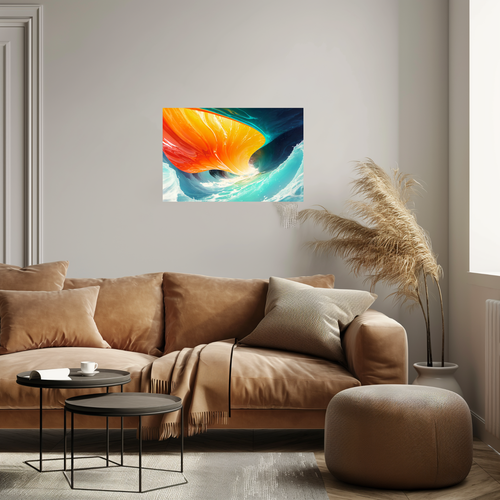 Unframed Abstract Wall Art, poster, print. Unframed Canvas, picture, home decor. - Picture 4 of 8