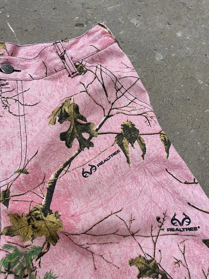 Pantalones Cortos Carhartt RealTree Rosa Camuflaje Carpintero Y2K NUEVO Talla 30, 32, 34, 36 Foto 4 de 4