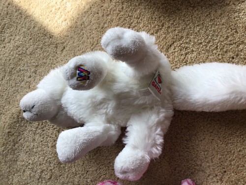 LOT GANZ WEBKINZ TY STUFFED PLUSH ANIMALS TOYS PINKY OWL WHITE FOX SEAL DOG GIFT - Picture 9 of 12