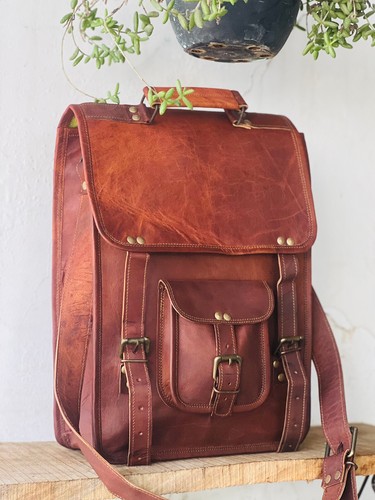 Handmade Men's Rustic Craft With Class Shoulder Bag Small Cross Body - Picture 2 of 7