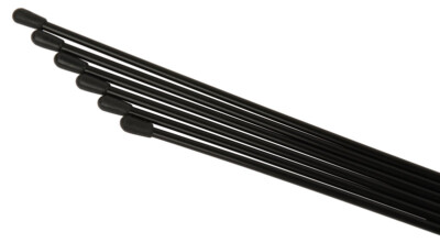 Robitronic R16016B Antennenrohr 6 Stück (Schwarz)