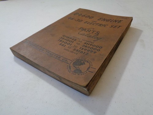 1956 Vtg Caterpillar Tractor Parts Catalog D4600 Engine 46-30 Electric Set N1 - Picture 3 of 9