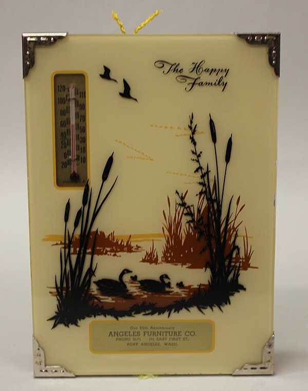 1950s Angeles Furniture Port Angeles Picture & Thermometer eBay