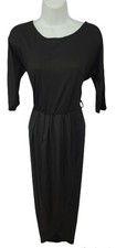 Qearal Black Half Sleeve Stretch Dress Size M NWT