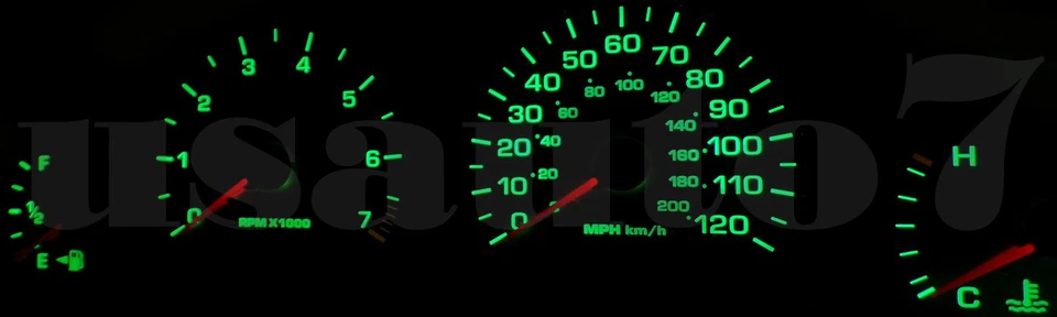 Dash Cluster Gauges Green LED LIGHT BULBS KIT Fit 98-04 Dodge Intrepid 2nd Gen - Image 3 of 4