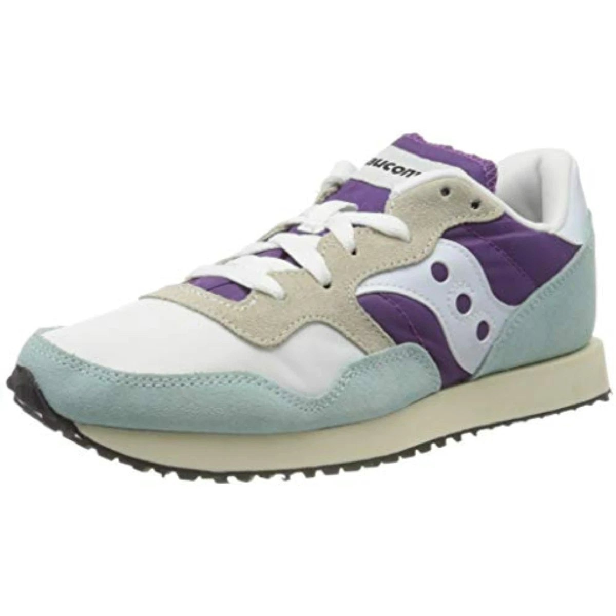 SAUCONY DXN TRAINER VINTAGE Sneakers White Purple Lt Blue New