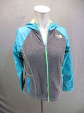 The North Face Size L 14/16 Girls Full Zip Stand Collar Athletic Jacket 931