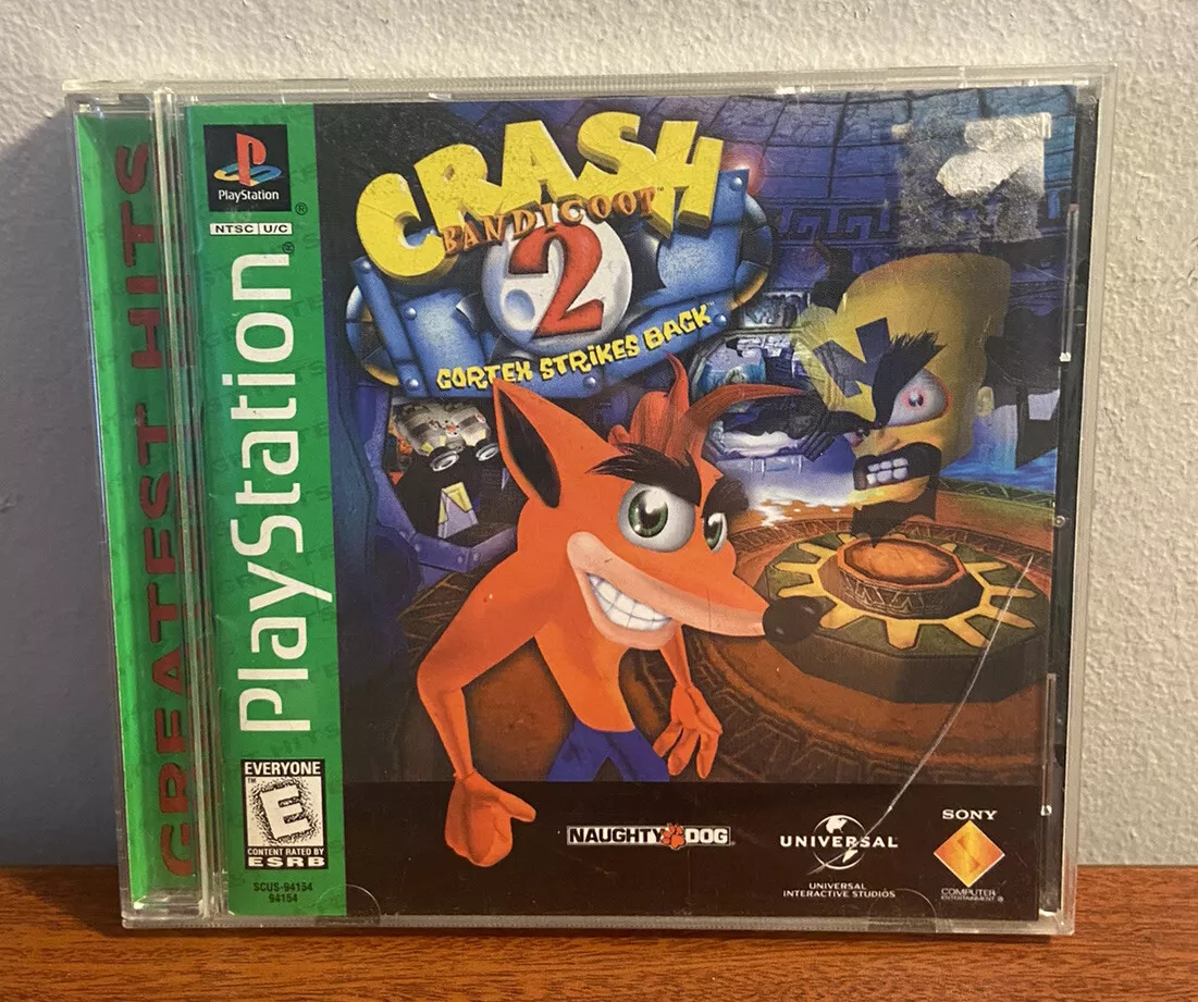 Crash Bandicoot 2:Cortex Strikes Back Playstation 1 PS1 Game For Sale