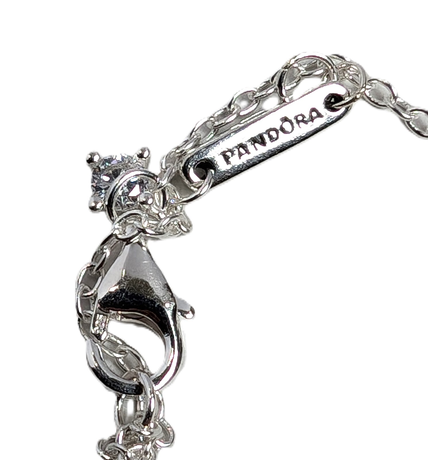 Authentic Pandora  Necklace, Rectangular Sparklin… - image 5