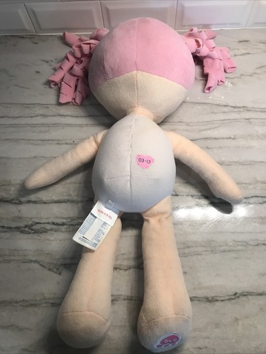Build a Bear BABW Lalaloopsy Light Pink Hair Doll Plush Stuffed 20” Heartbeat - Picture 4 of 9
