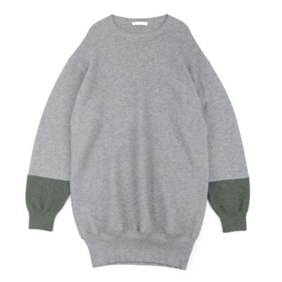 CELINE Phoebe Egg Knit 100% Cashmere Sleeve Switching Oversized