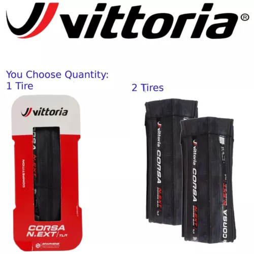 Vittoria Corsa N.EXT 700c Tubeless TLR Bike Tire Pick Size 24 26 28 30 32 34