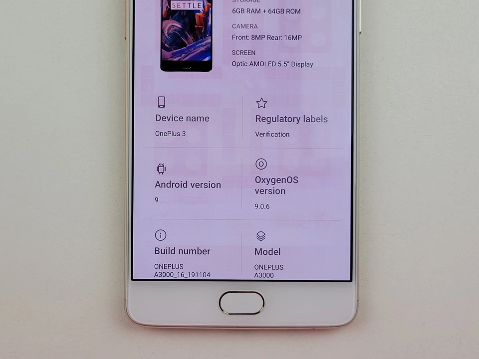 OnePlus 3 (A3000) 64GB - Gold (GSM Unlocked) Dual SIM - *PLEASE READ* - T9290 - Image 3 of 4
