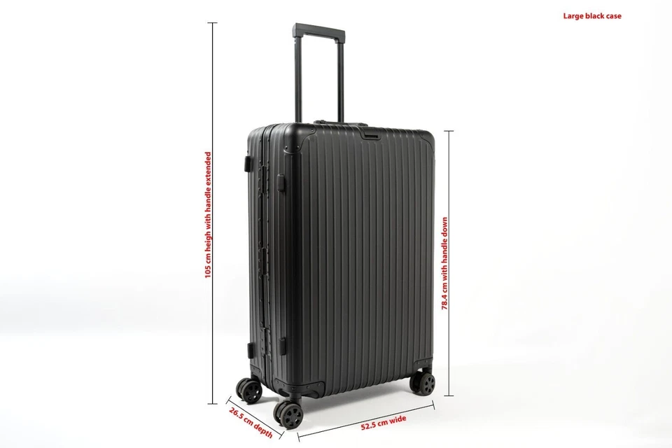 Full Aluminium Suitcase 29" Check In Premium Spinner Case - Black - Image 3 of 4