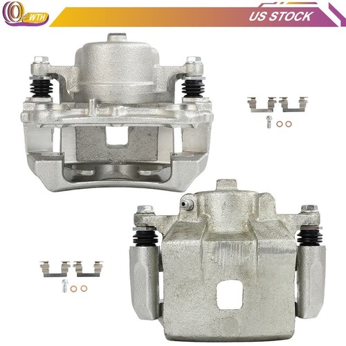Front Pair For 05-08 Chevrolet Cobalt 04-07 Saturn Ion Brake Calipers w/ Bracket - Bild 4 von 4