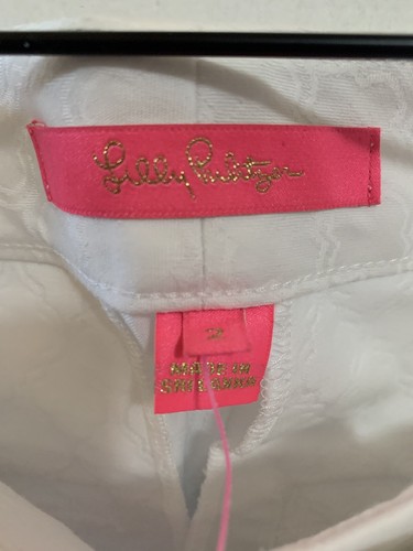 Lilly Pulitzer Hose Damen Größe 2 Kelly Skinny Ankle Resort Weiß Jacquard " - Bild 6 von 7